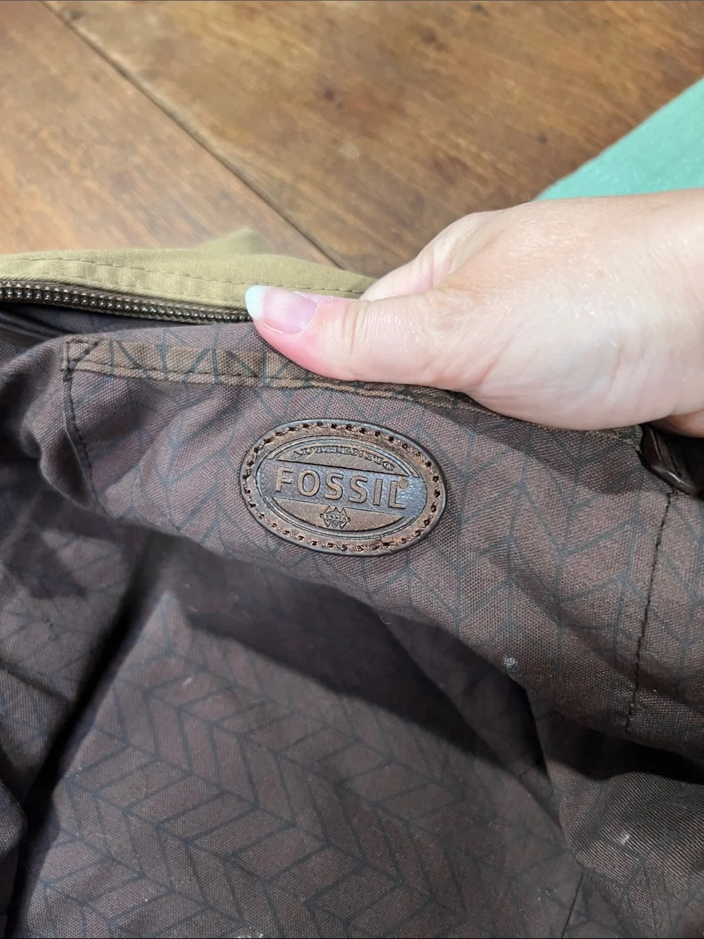 Fossil Wagner Waxed Canvas Duffel Bag